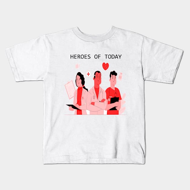 Heroes of Today Kids T-Shirt by mumuito